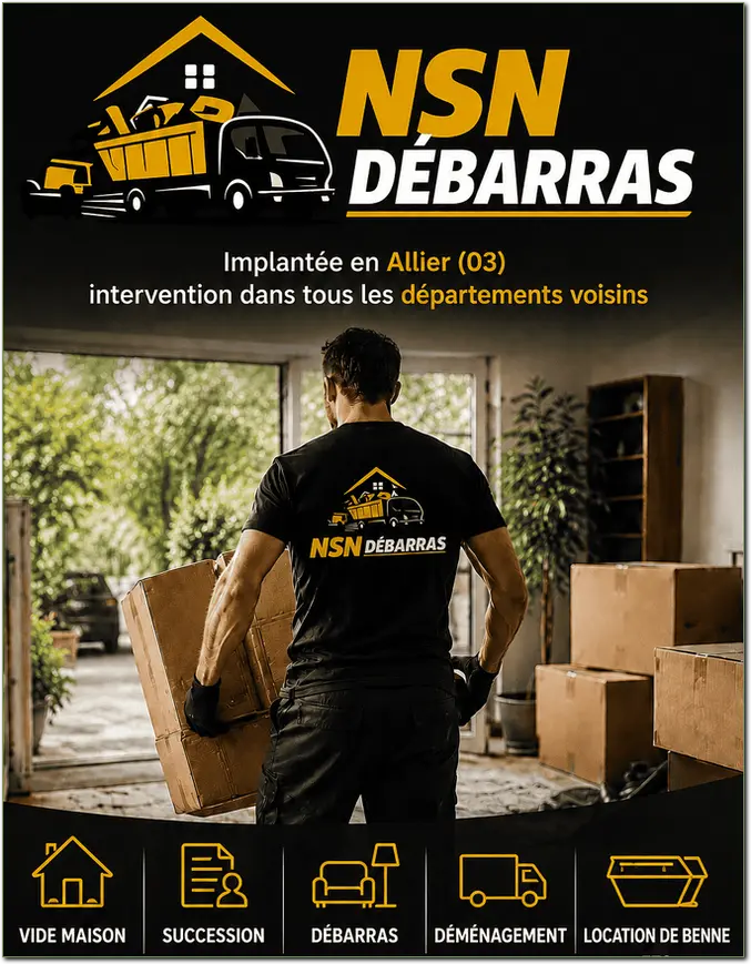 NSN Débarras, devis gratuit, vide maison